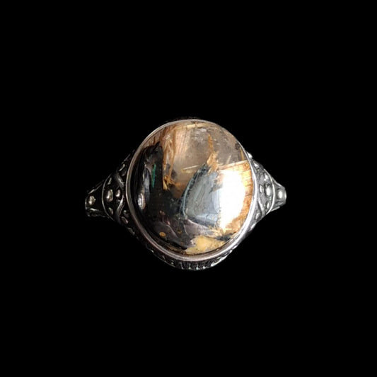 Gold Rutile Quartz Rings