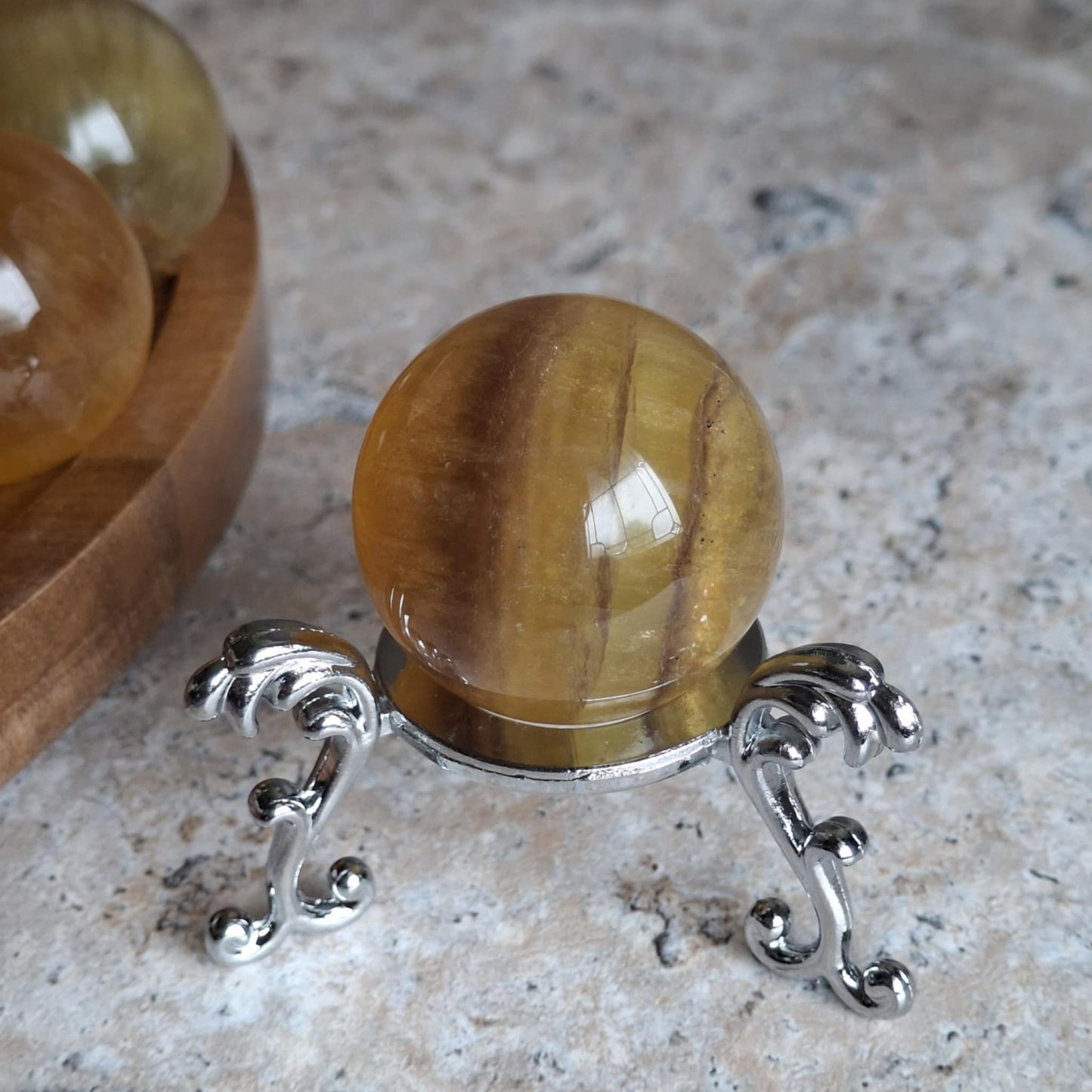 Yellow Fluorite Mini Spheres