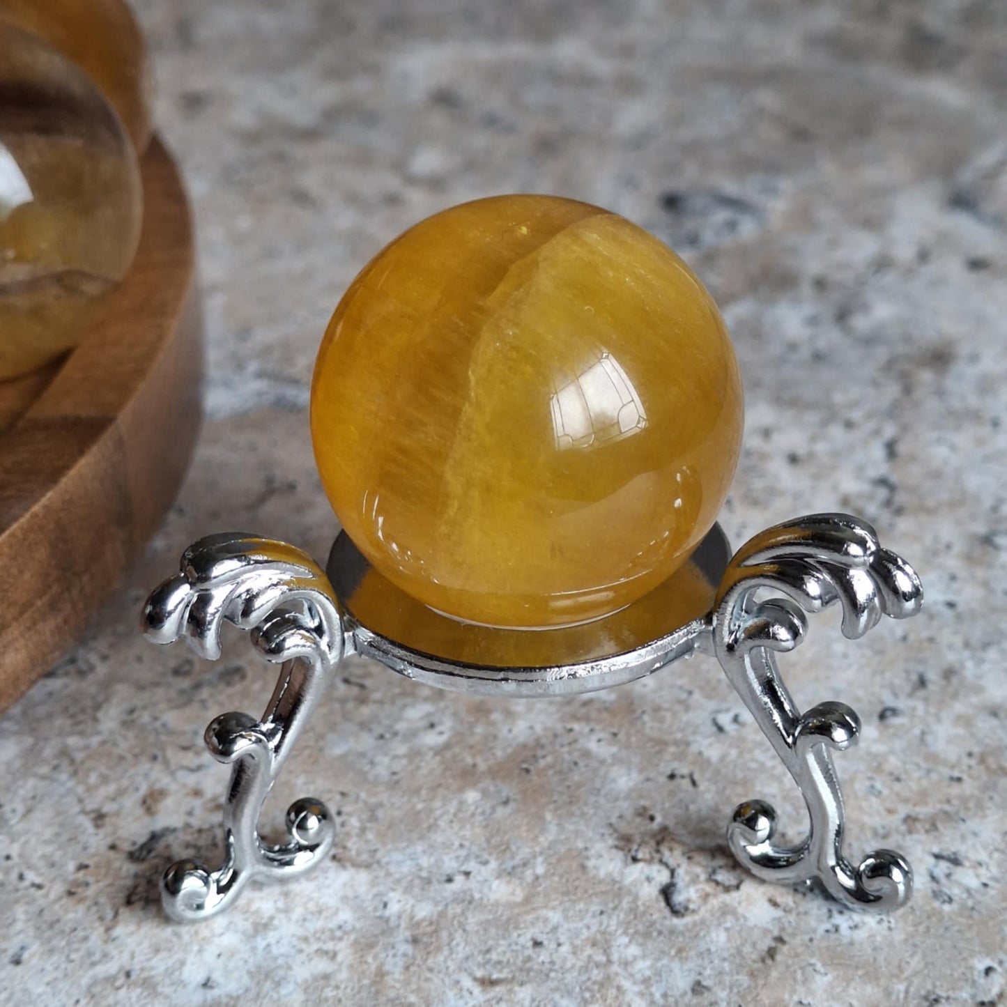 Yellow Fluorite Mini Spheres