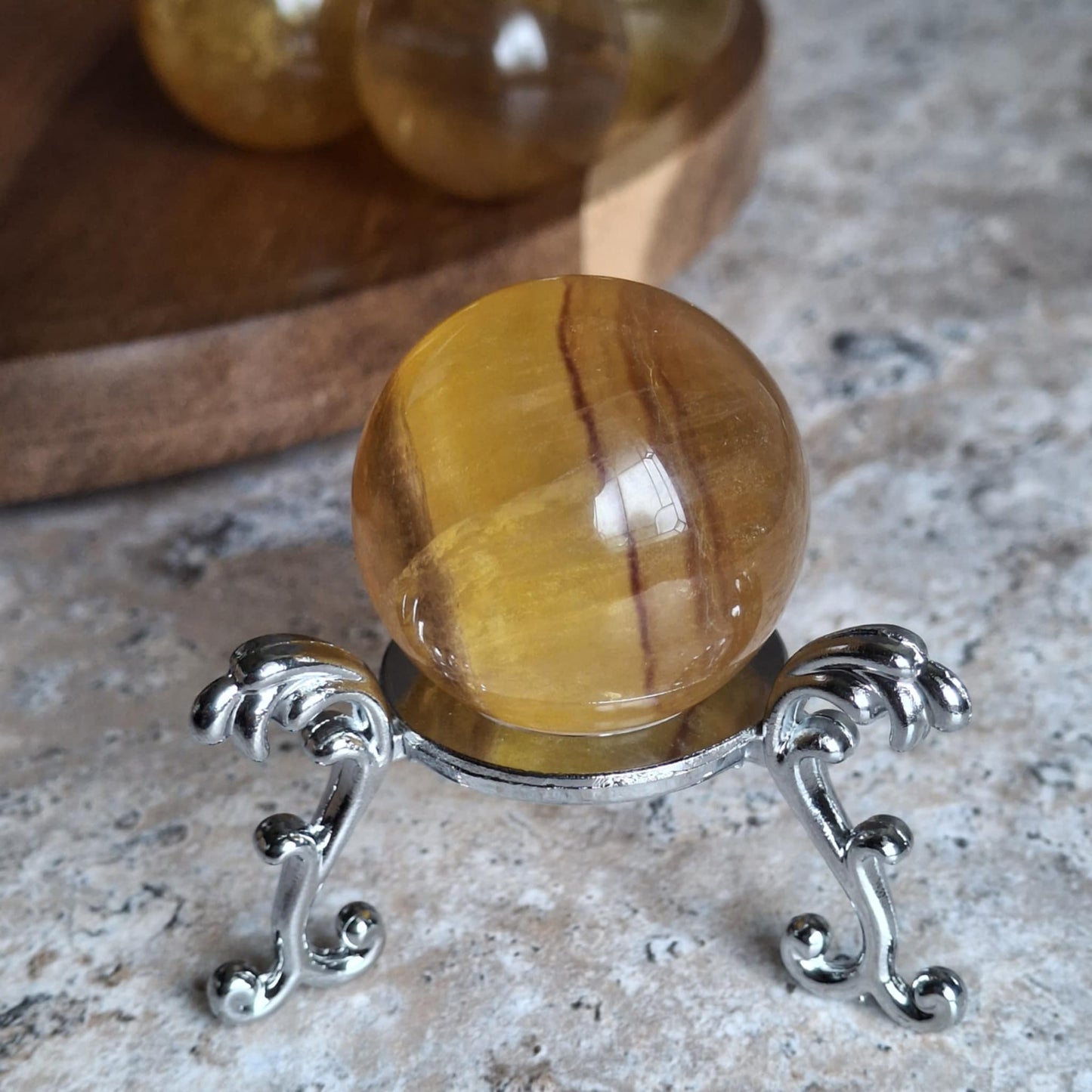 Yellow Fluorite Mini Spheres
