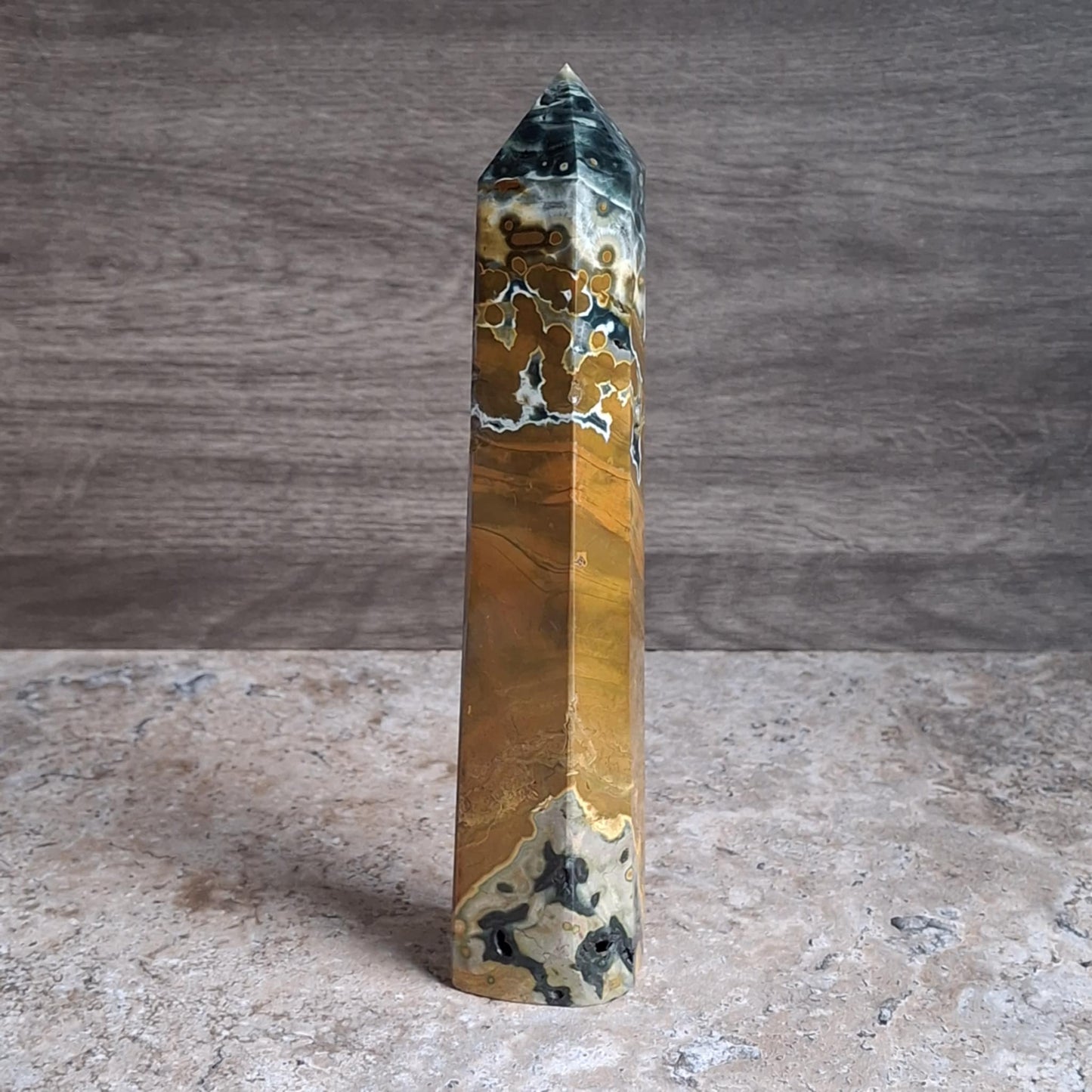 Yellow Vein Ocean Jasper Towers