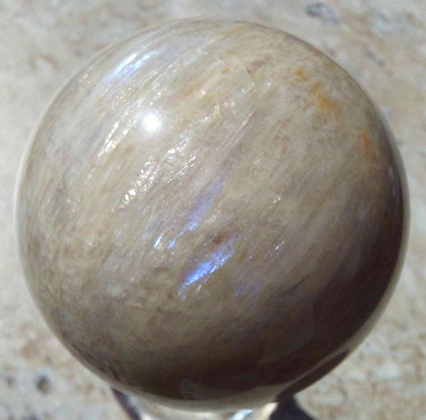 Blue Flash Moonstone Spheres