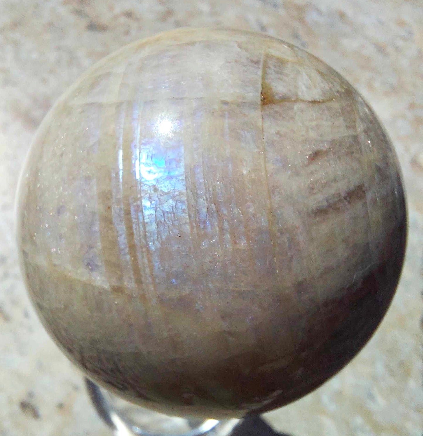 Blue Flash Moonstone Spheres