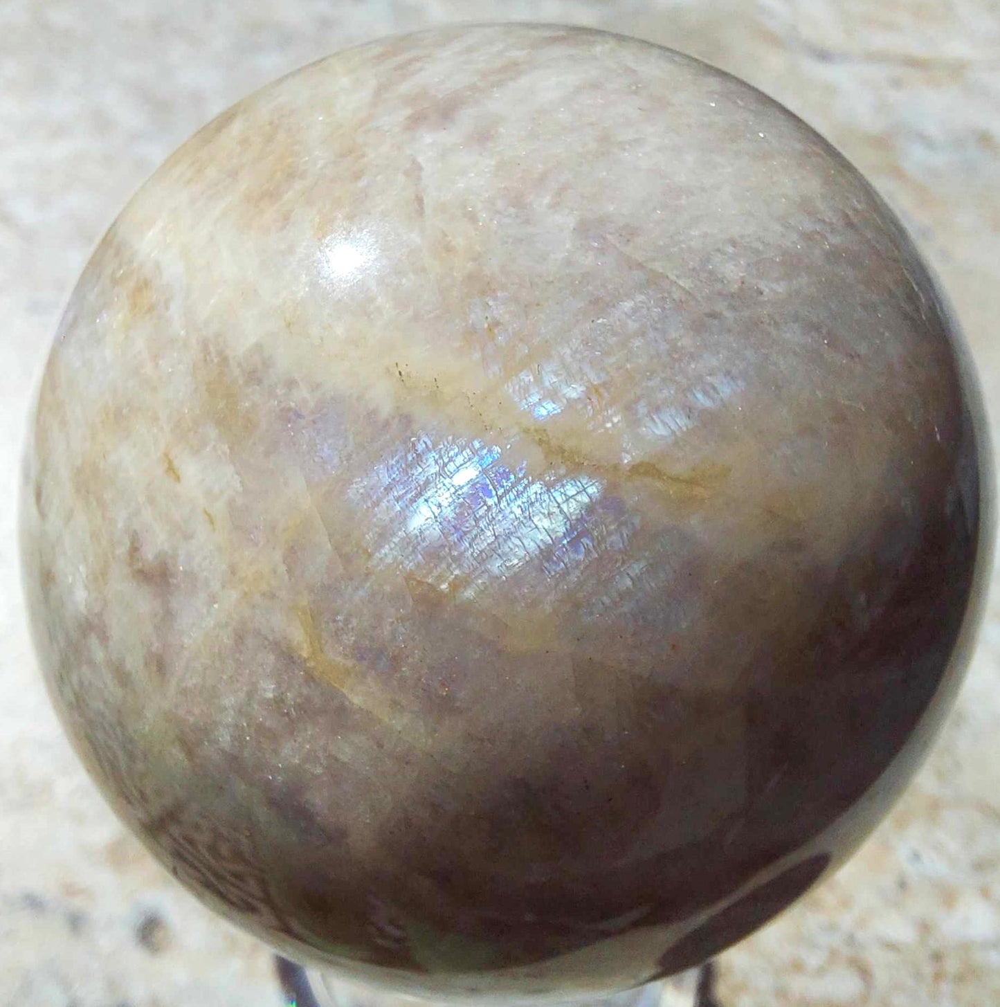 Blue Flash Moonstone Spheres