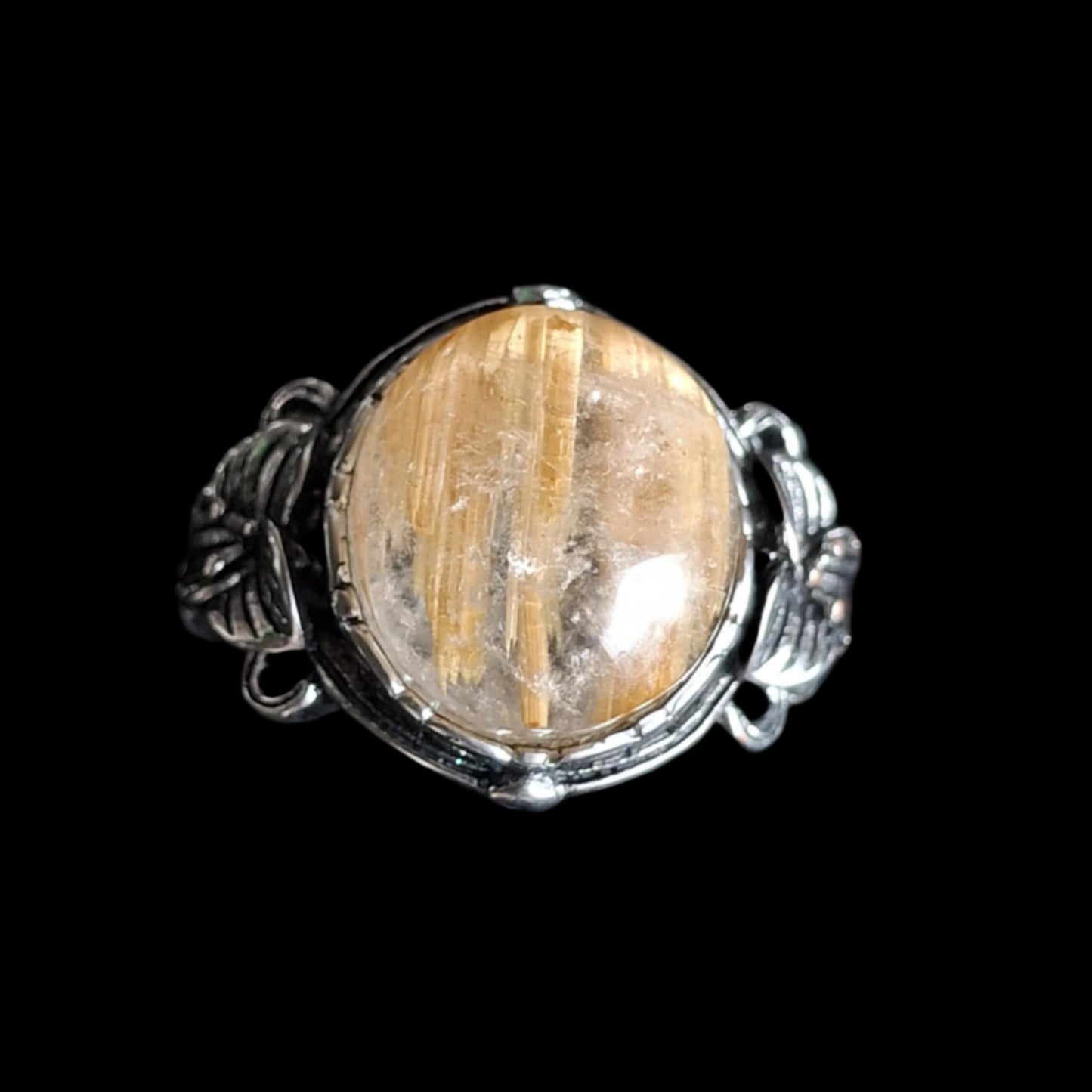 Gold Rutile Quartz Rings