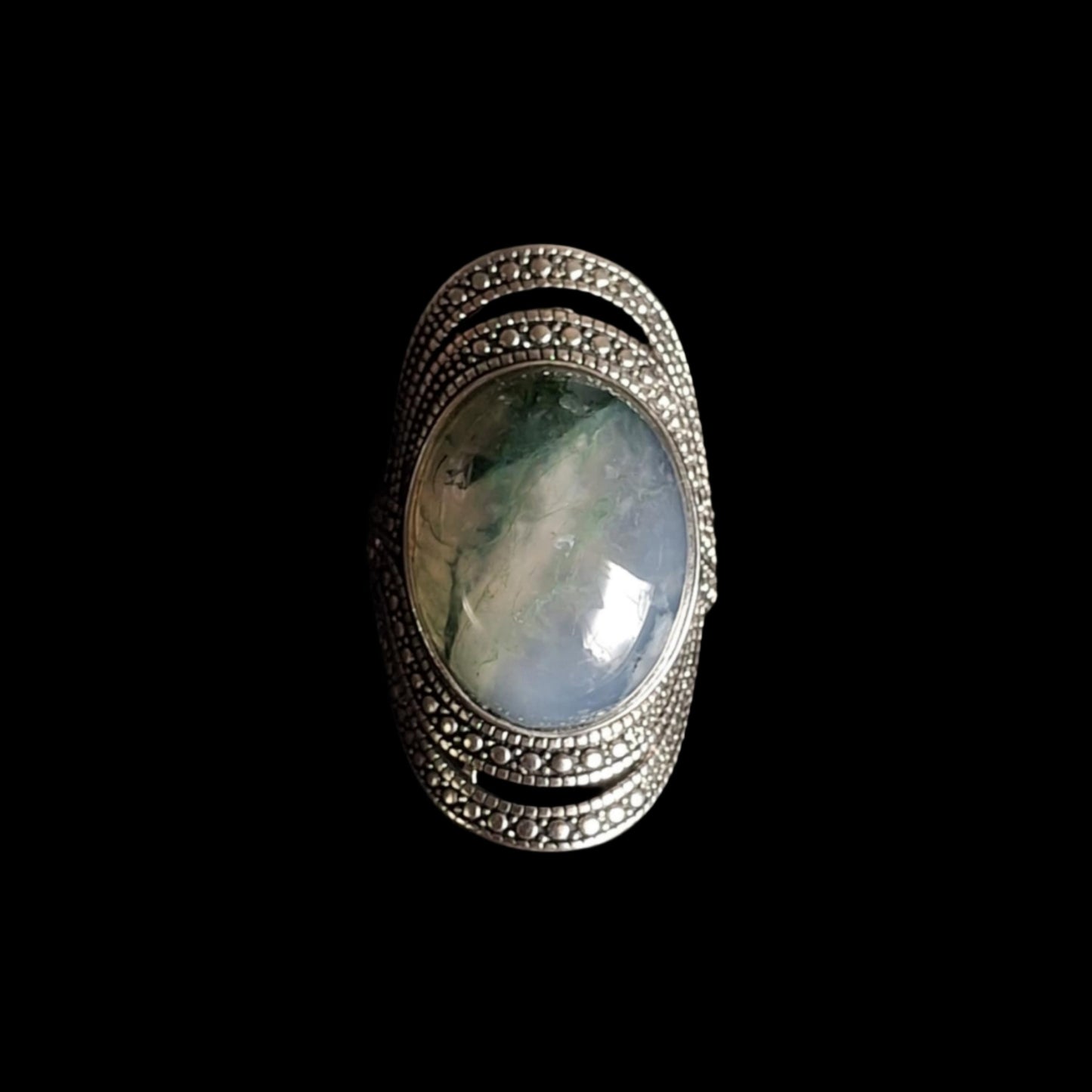 Moss Agate Ring
