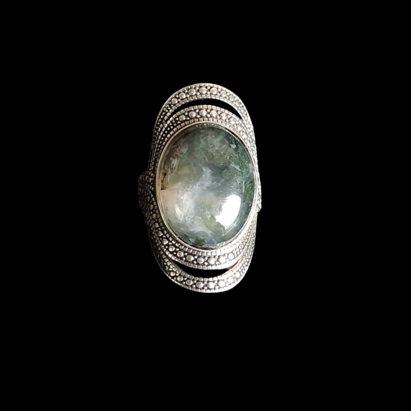 Moss Agate Ring