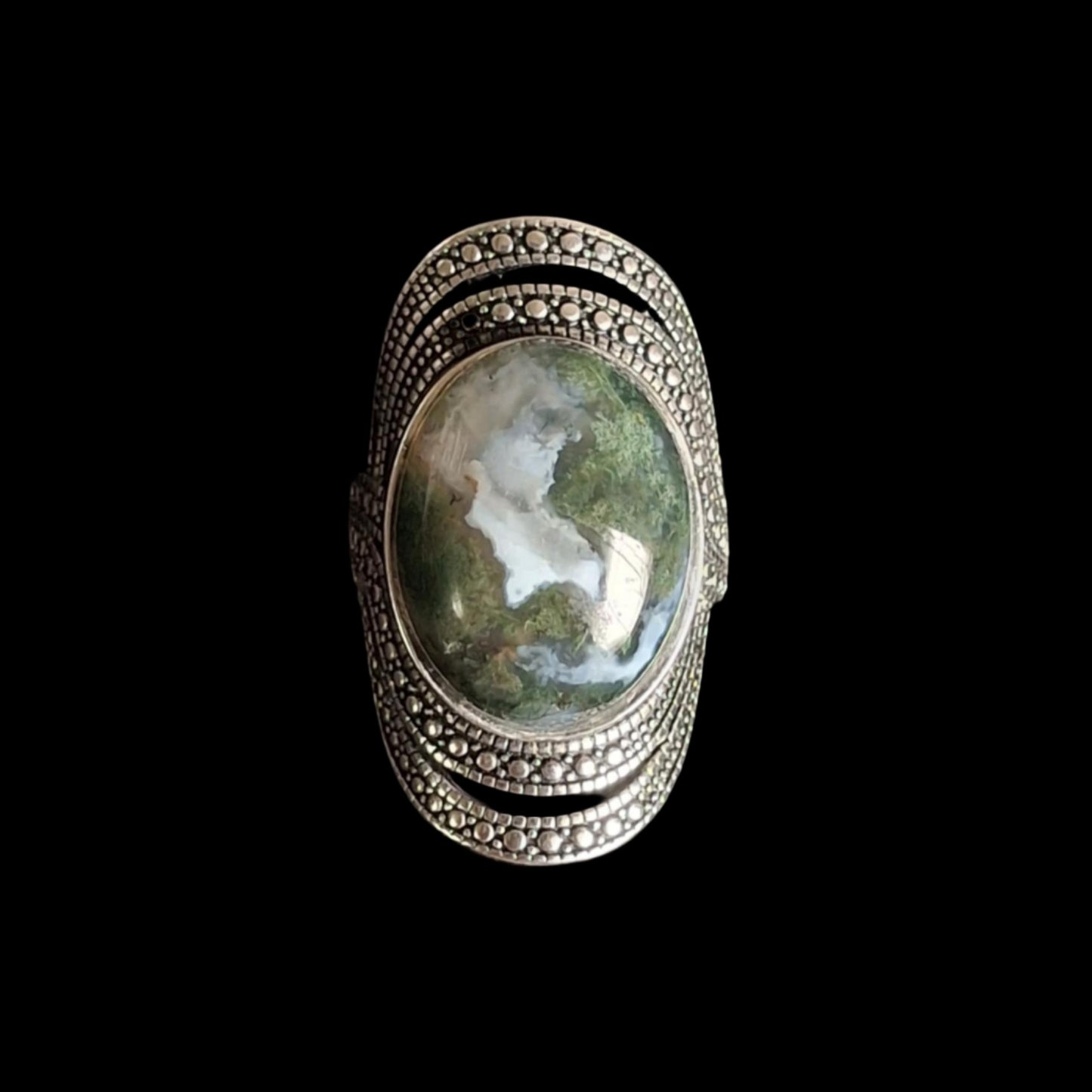 Moss Agate Ring