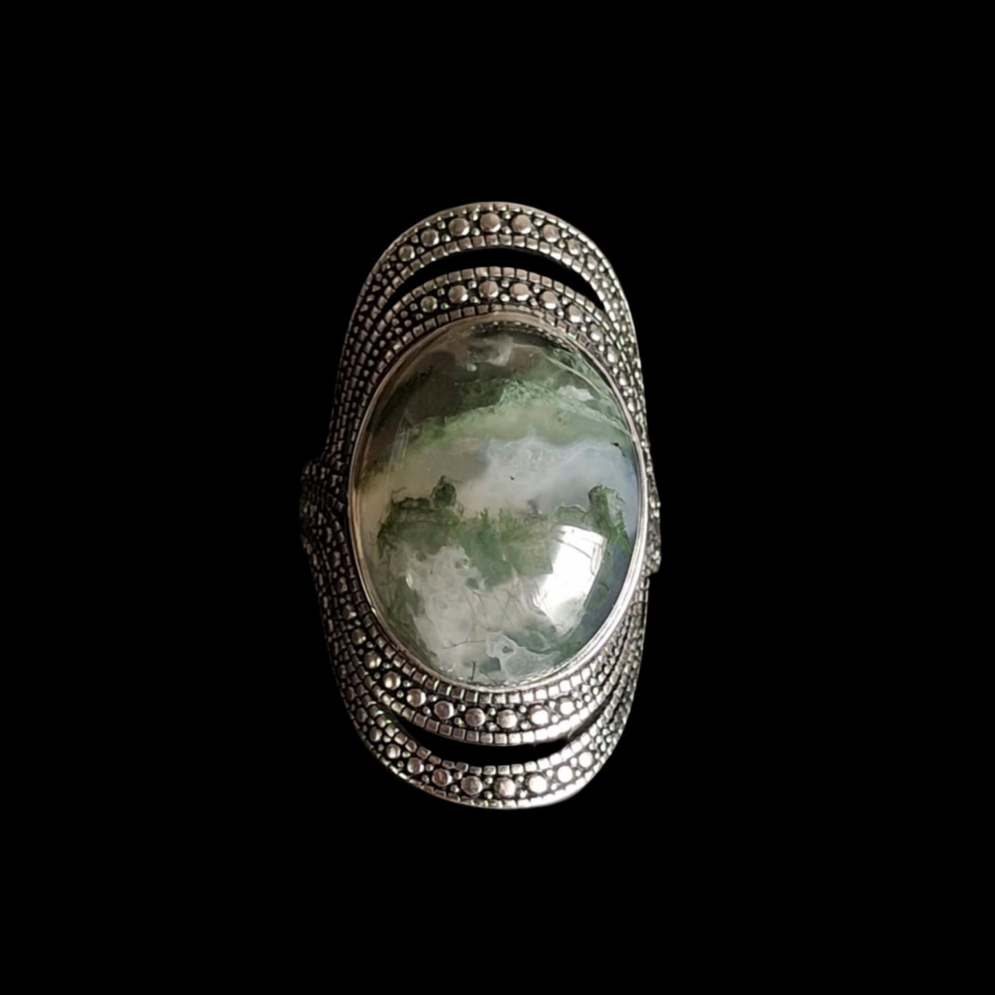 Moss Agate Ring