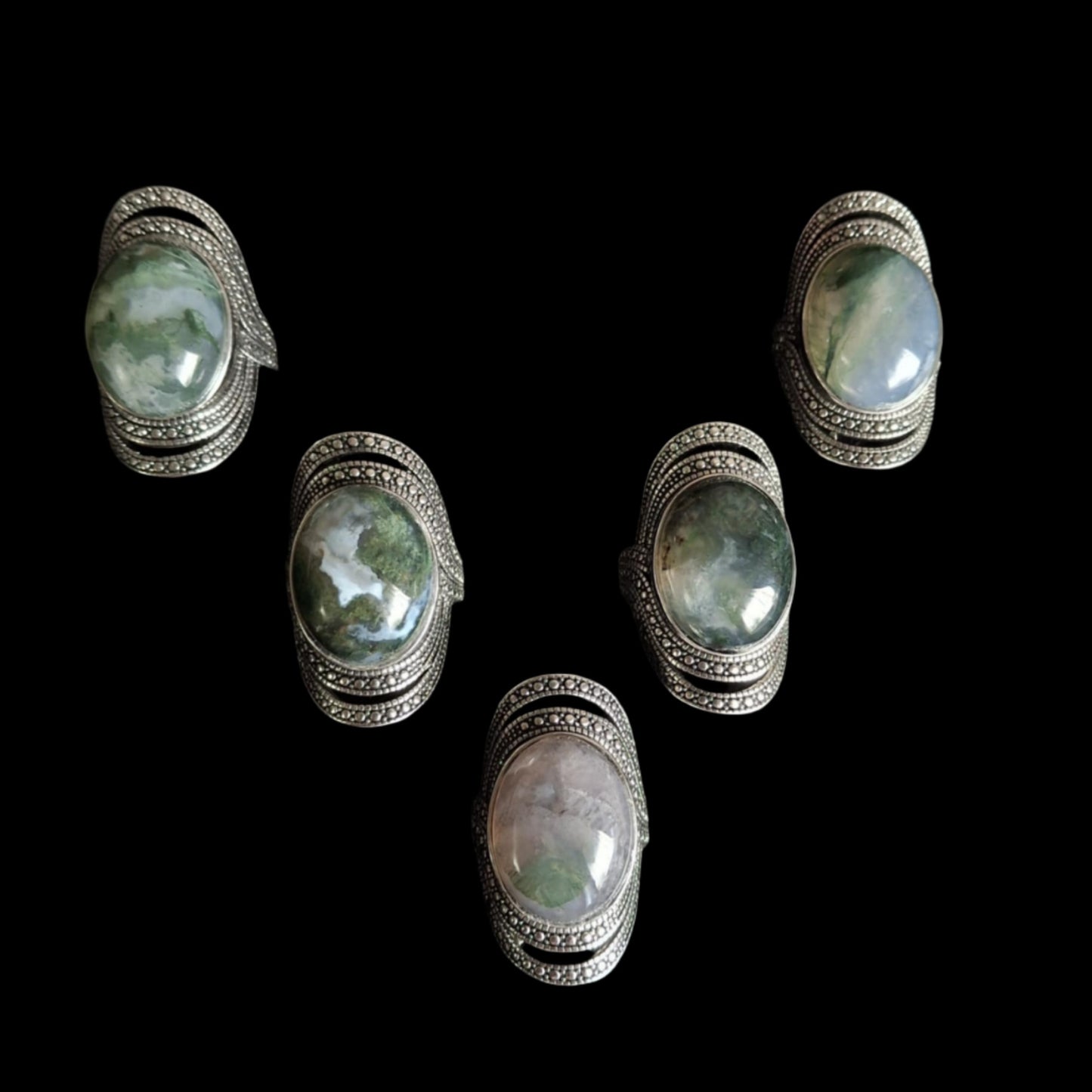 Moss Agate Ring