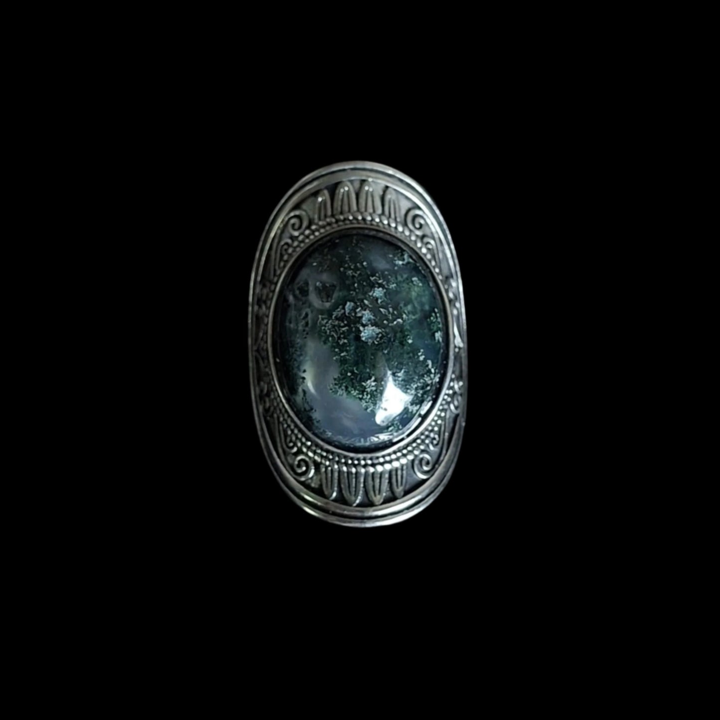 Moss Agate Ring