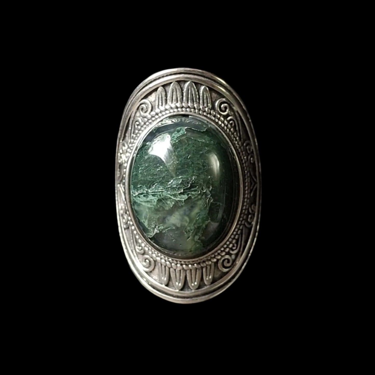Moss Agate Ring