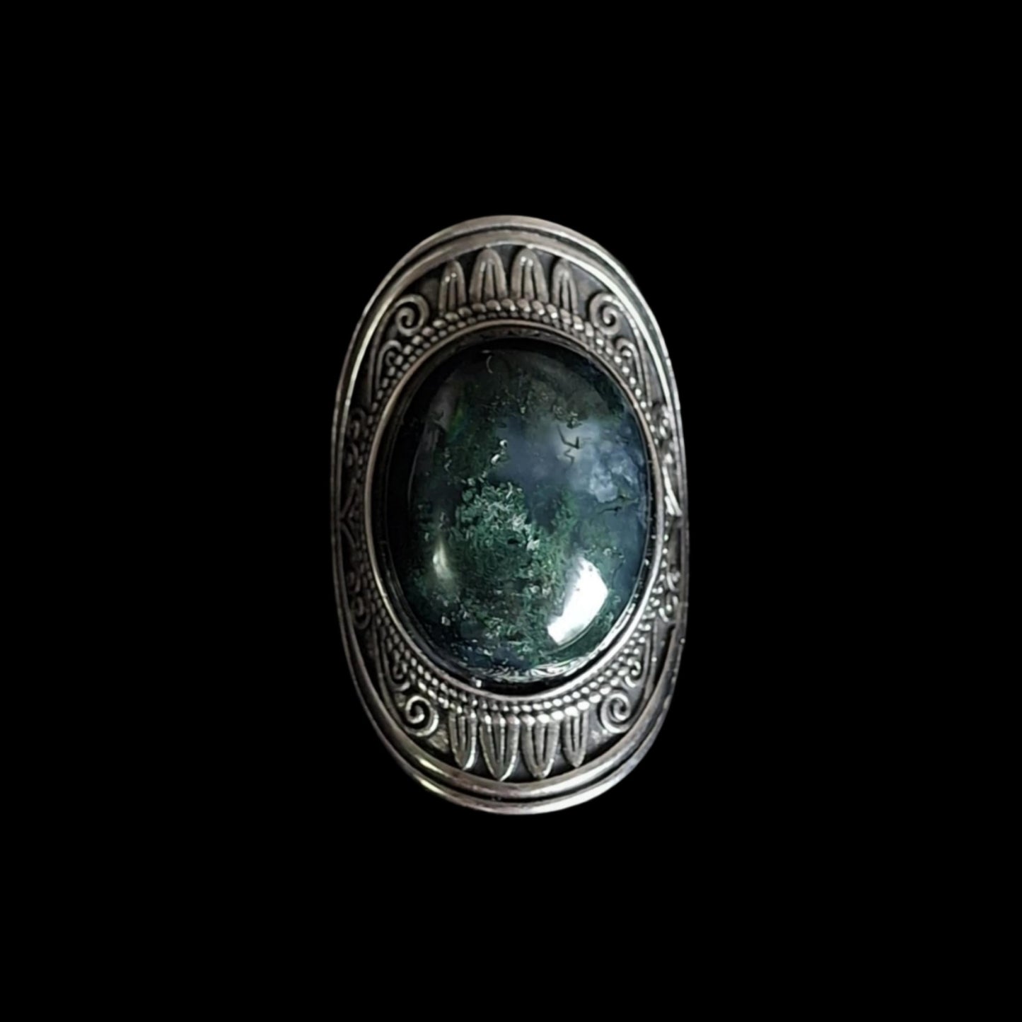 Moss Agate Ring