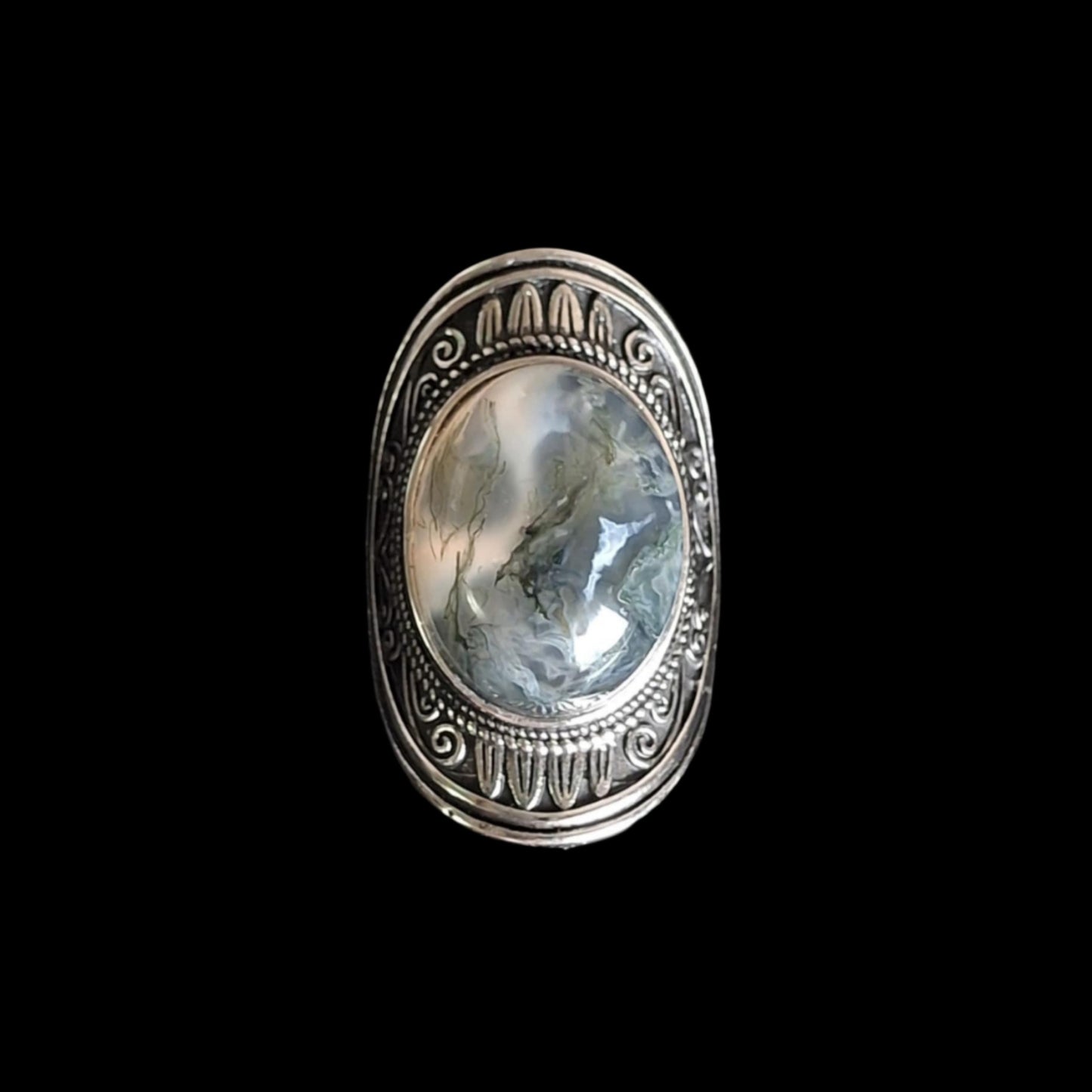 Moss Agate Ring