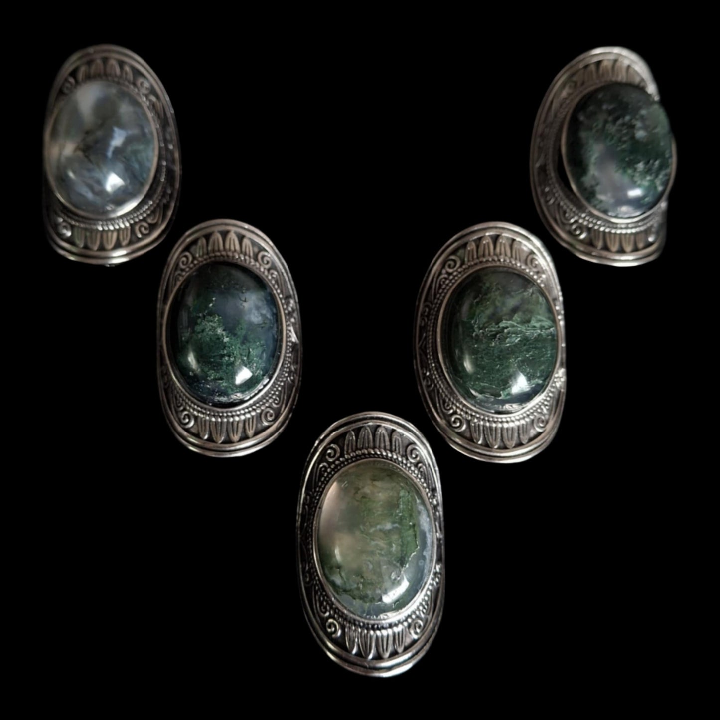 Moss Agate Ring