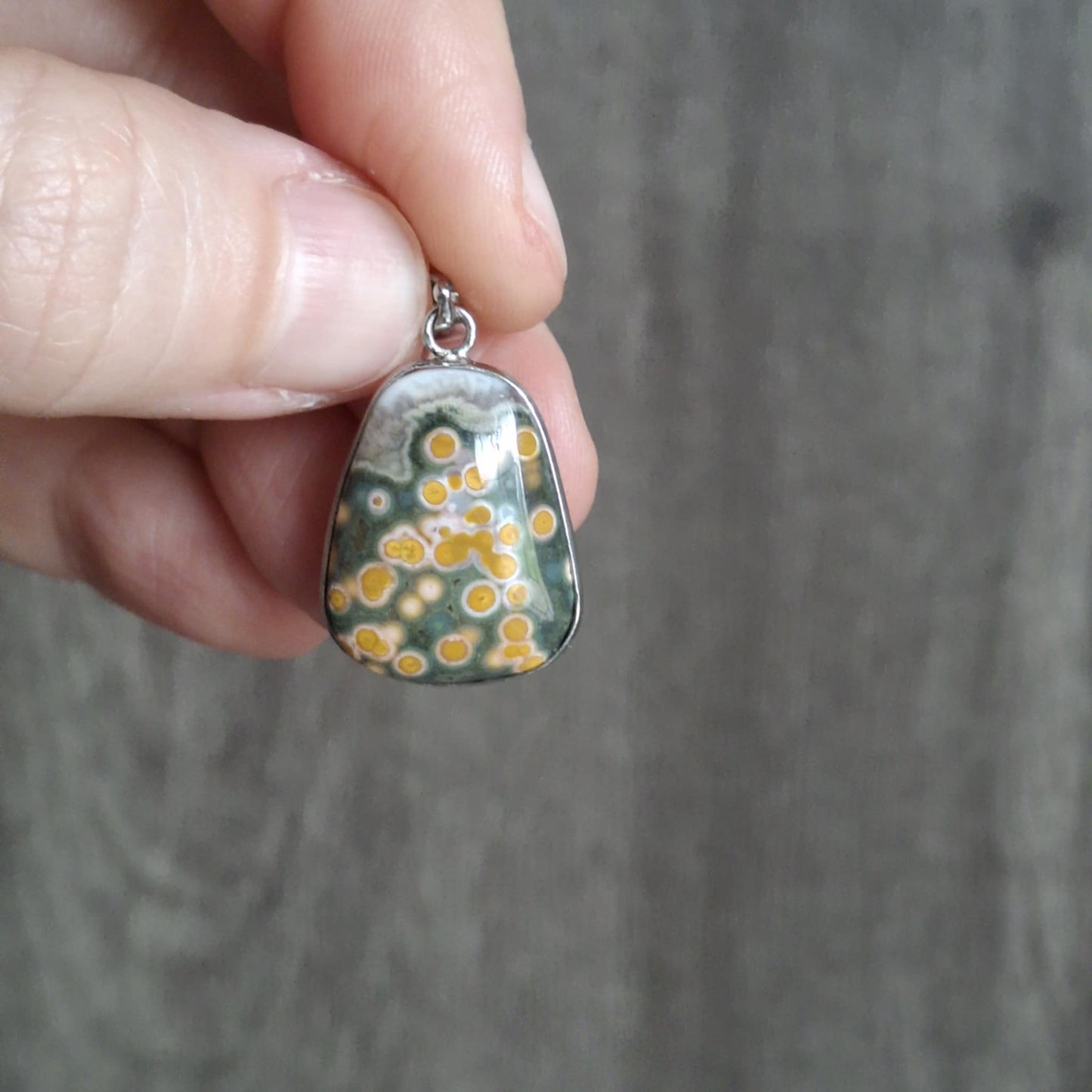 Small Vein Ocean Jasper Pendants