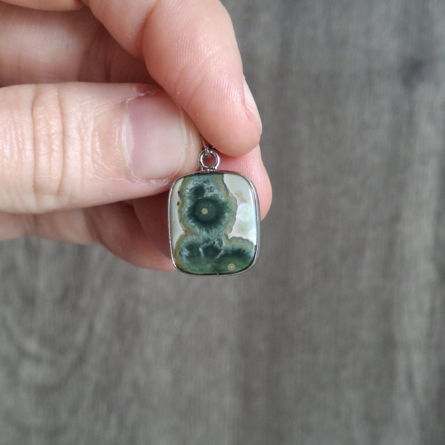 Small Vein Ocean Jasper Pendants