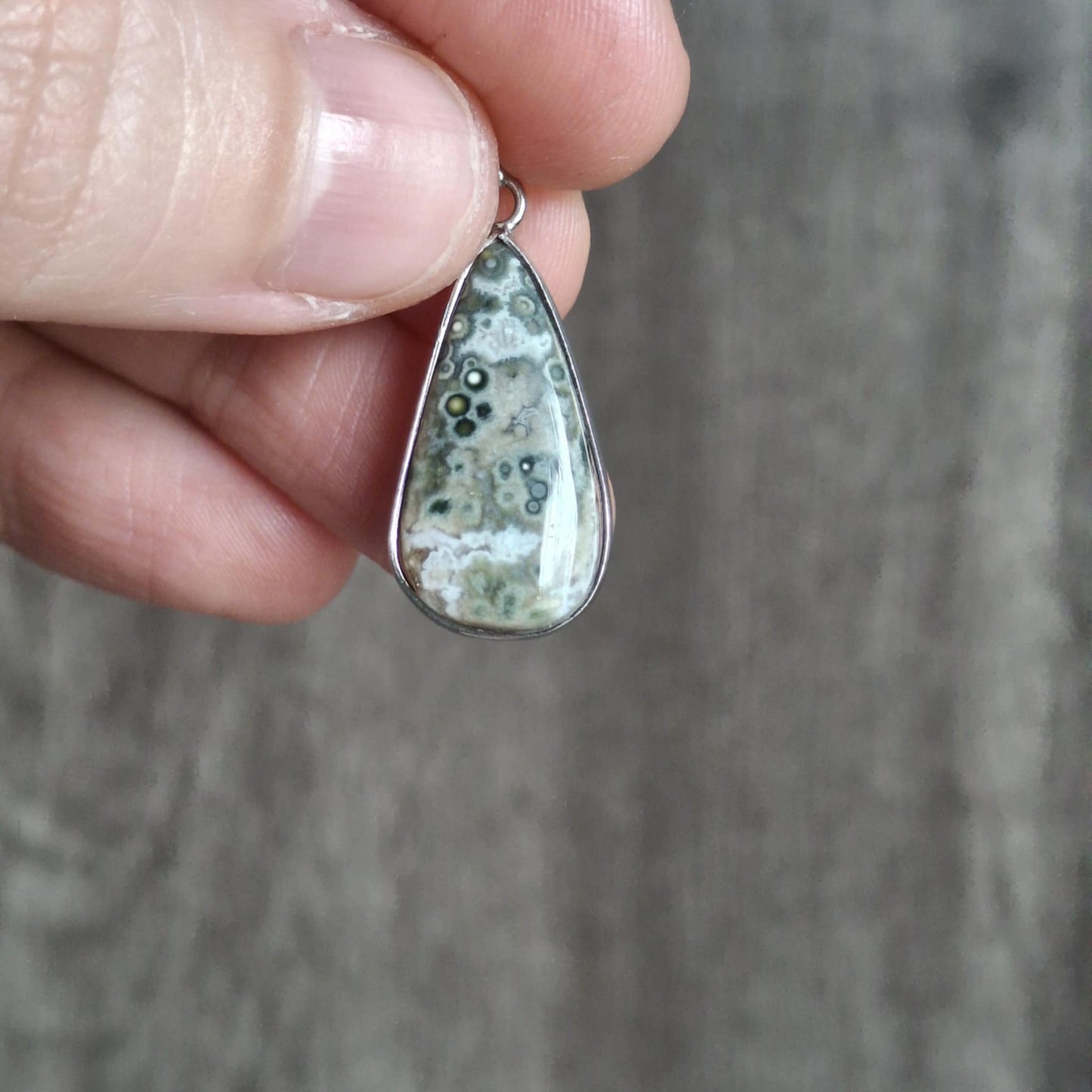Small Vein Ocean Jasper Pendants