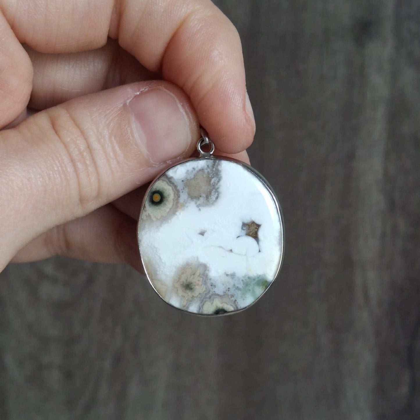 Small Vein Ocean Jasper Pendants