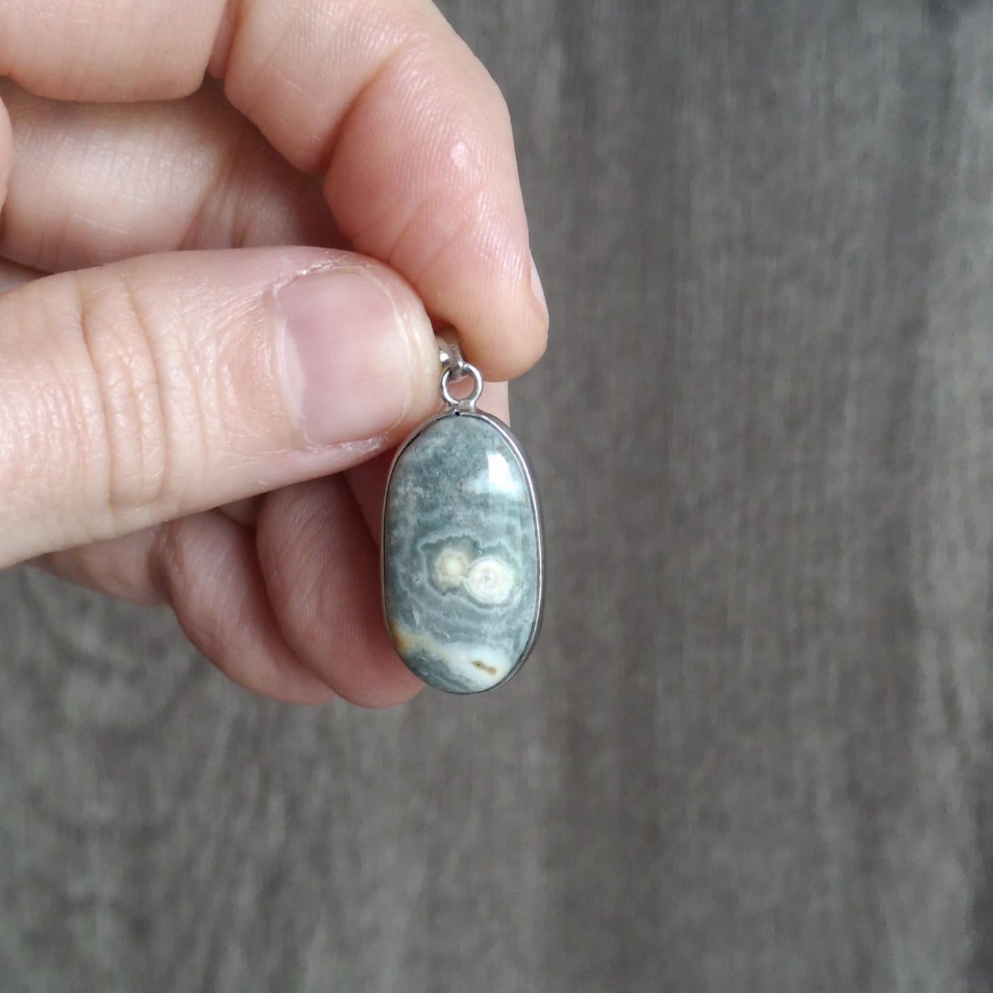 Small Vein Ocean Jasper Pendants