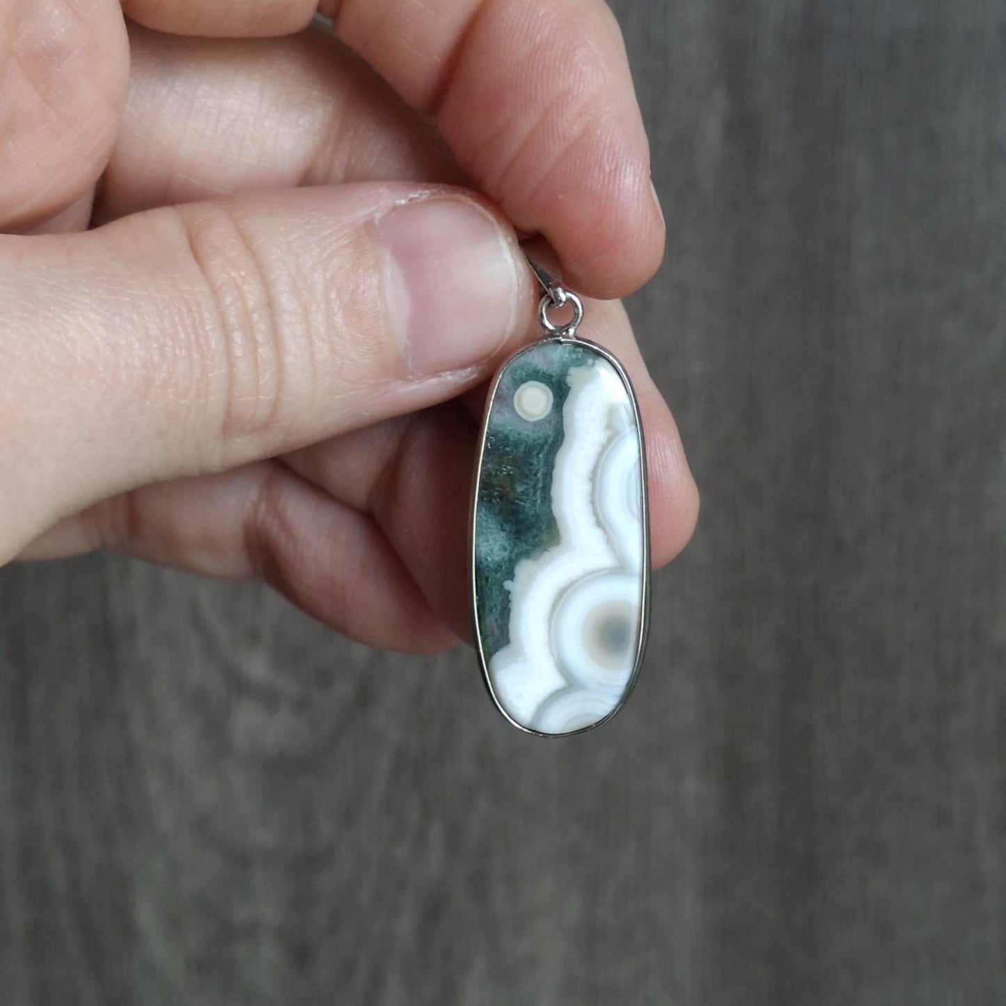 Small Vein Ocean Jasper Pendants
