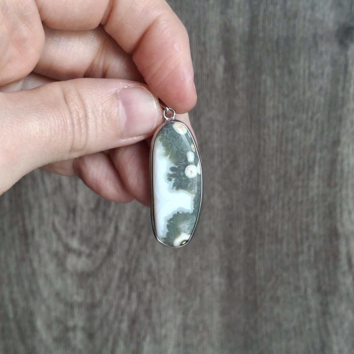 Small Vein Ocean Jasper Pendants