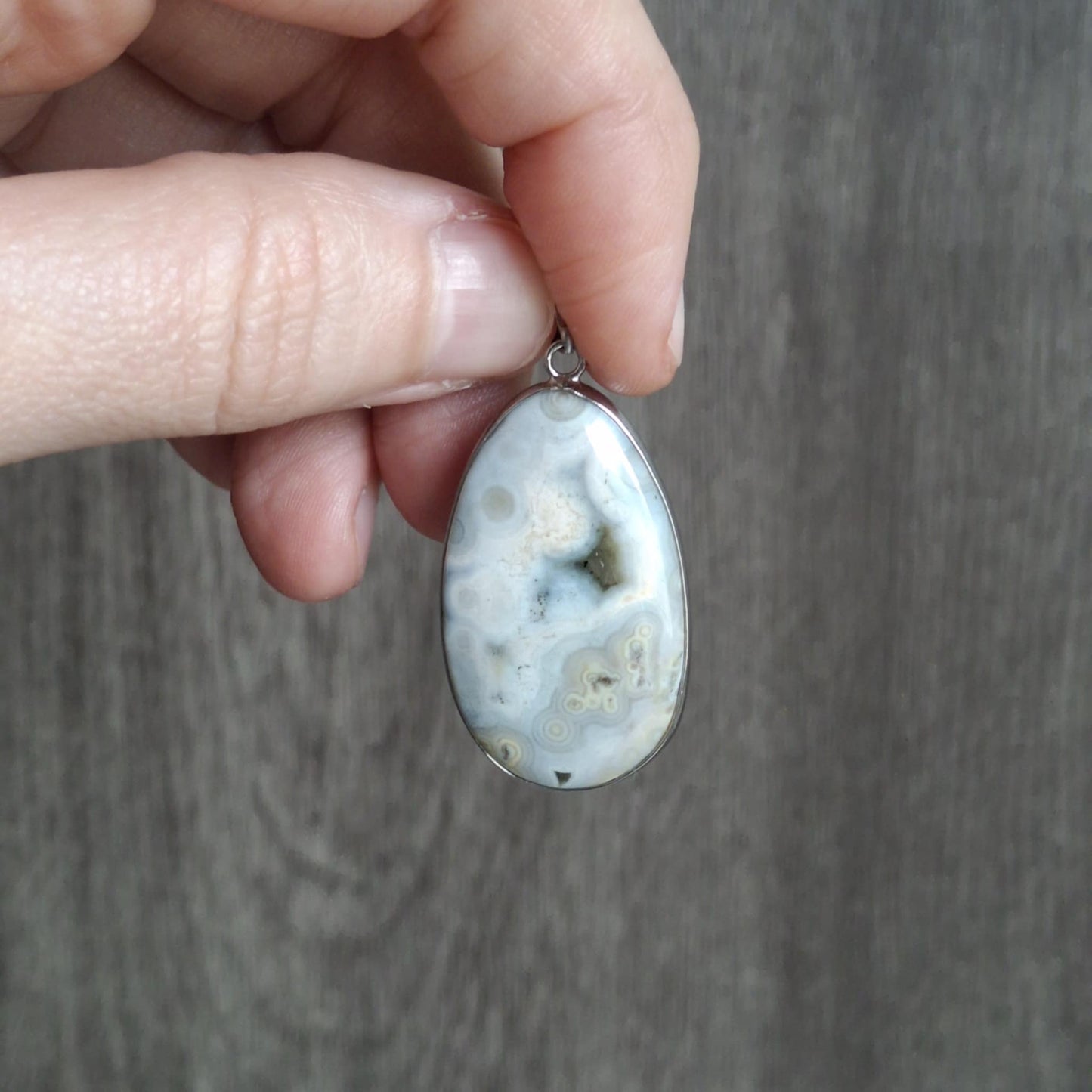 Small Vein Ocean Jasper Pendants