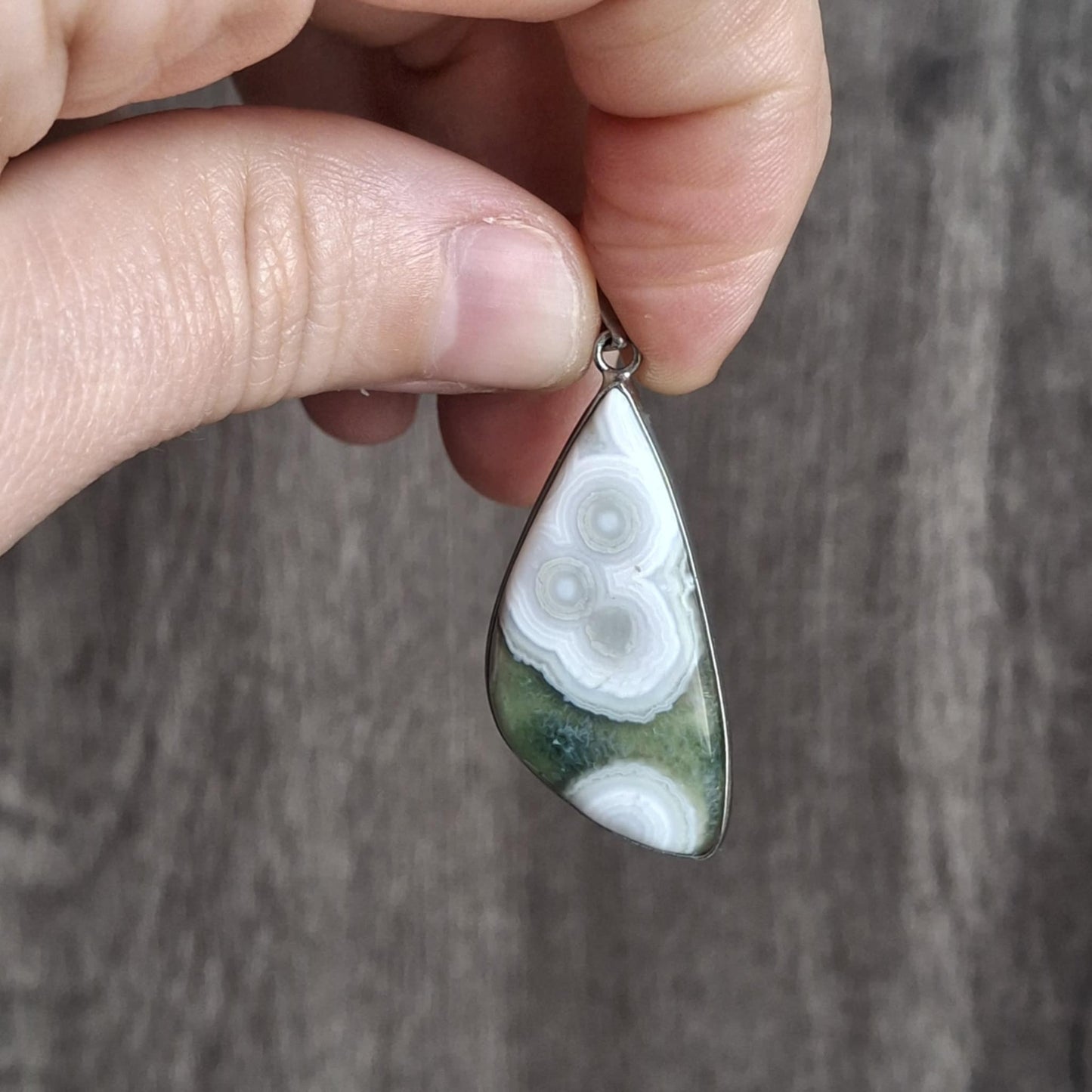 Small Vein Ocean Jasper Pendants