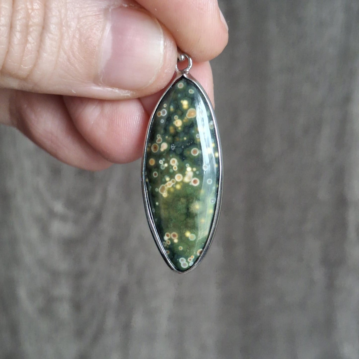 Small Vein Ocean Jasper Pendants