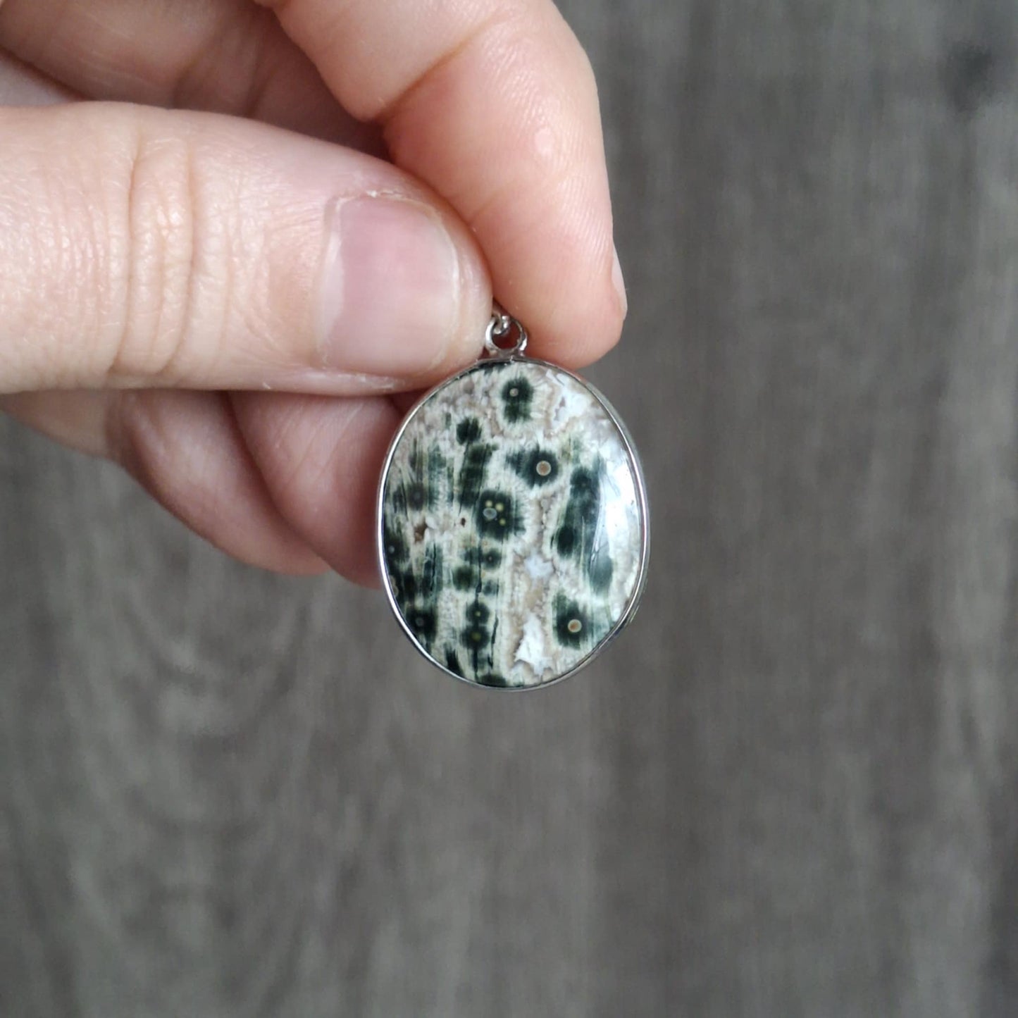 Small Vein Ocean Jasper Pendants