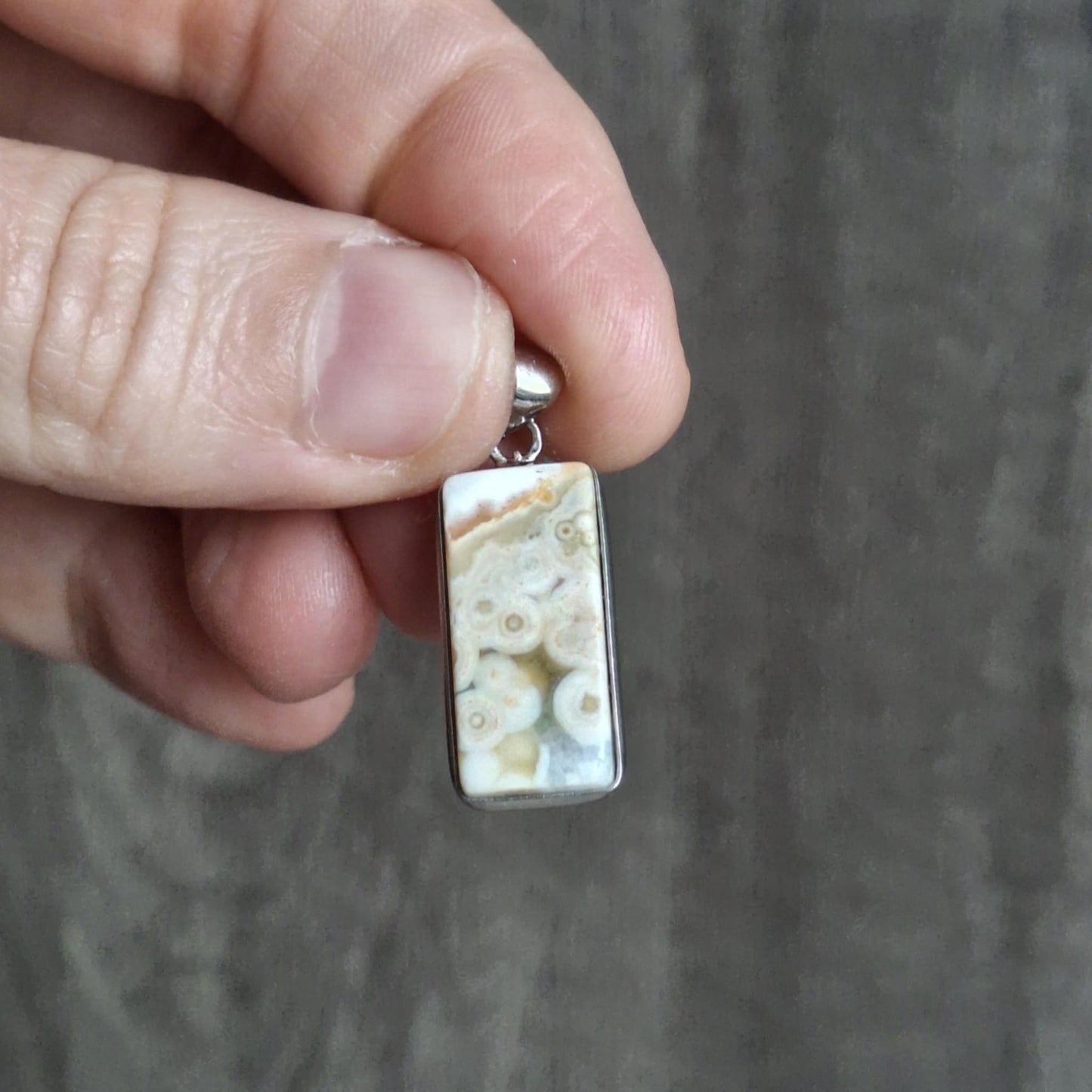 Small Vein Ocean Jasper Pendants