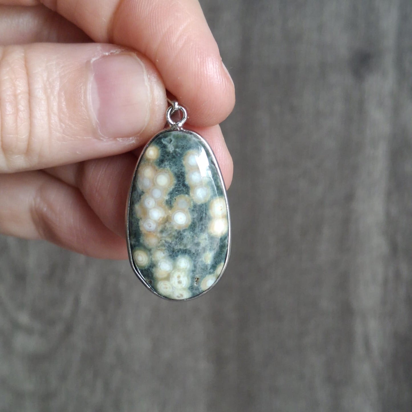 Small Vein Ocean Jasper Pendants