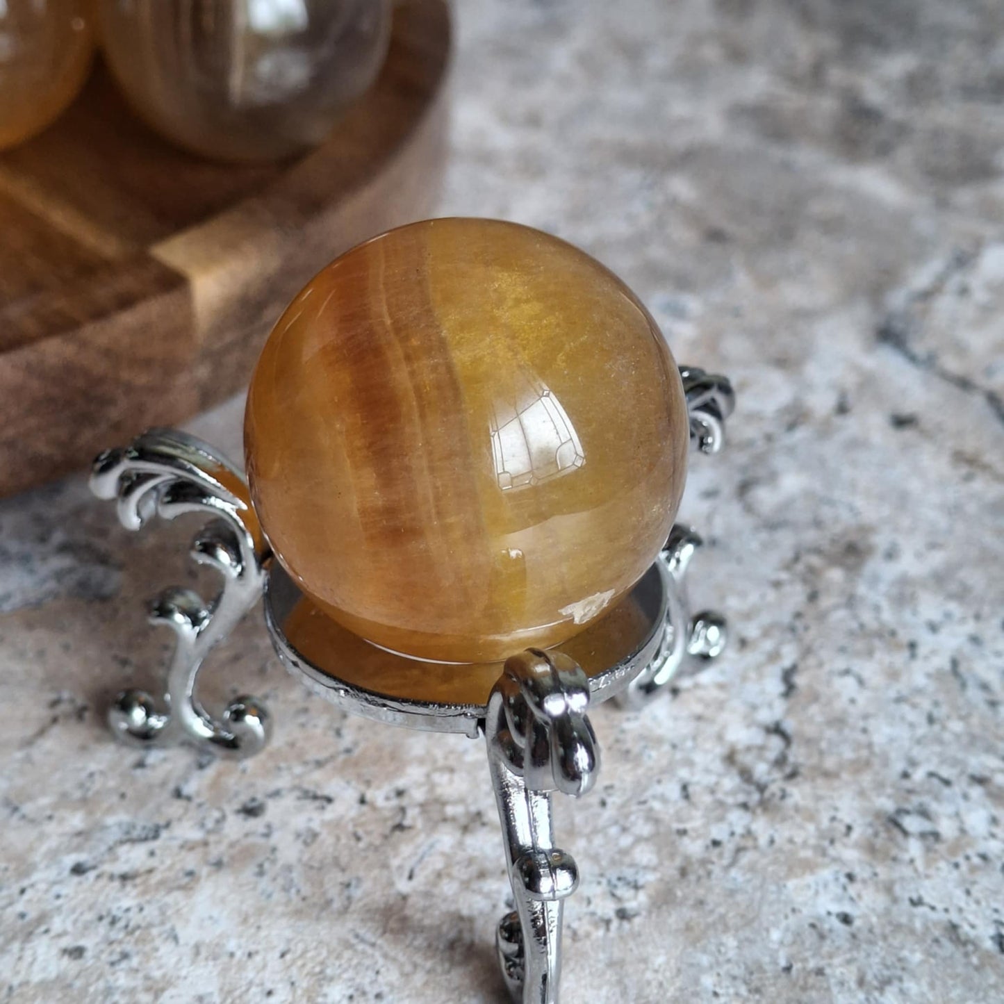 Yellow Fluorite Mini Spheres