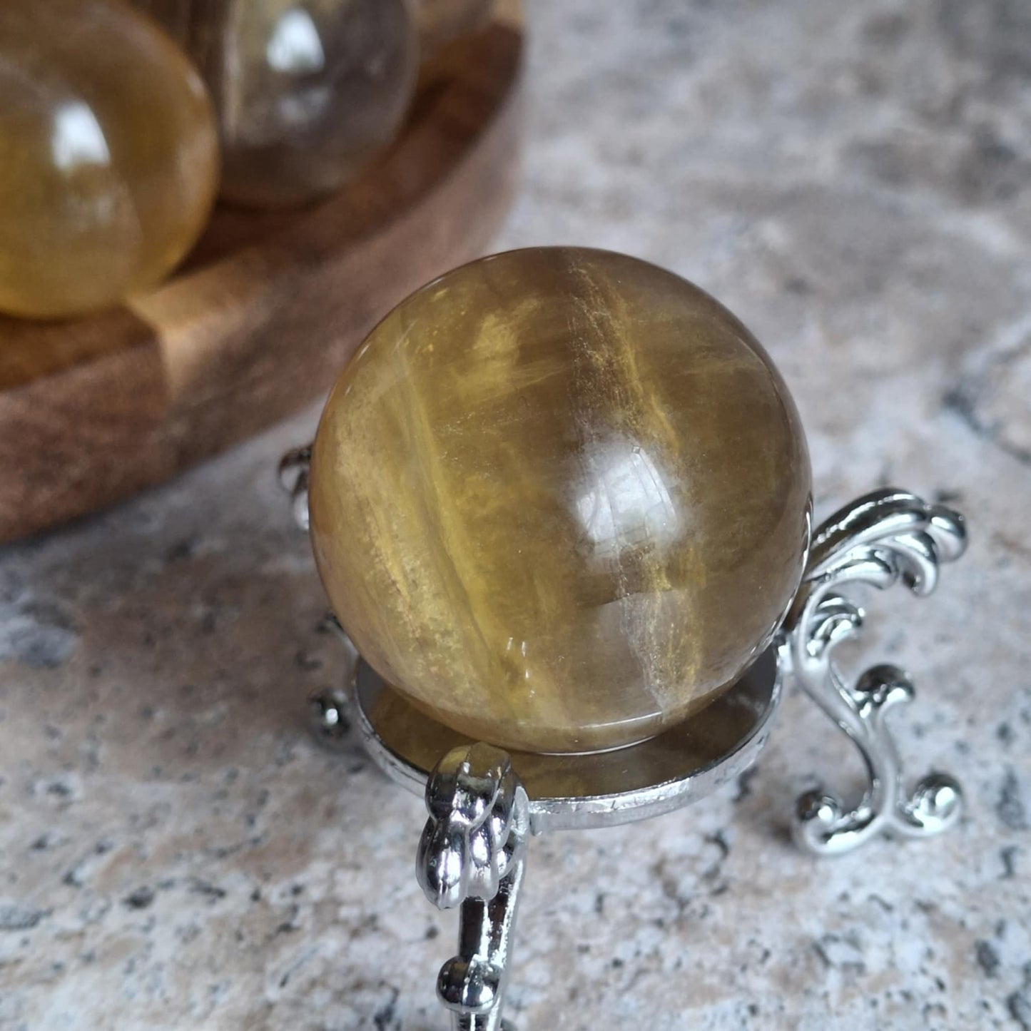Yellow Fluorite Mini Spheres