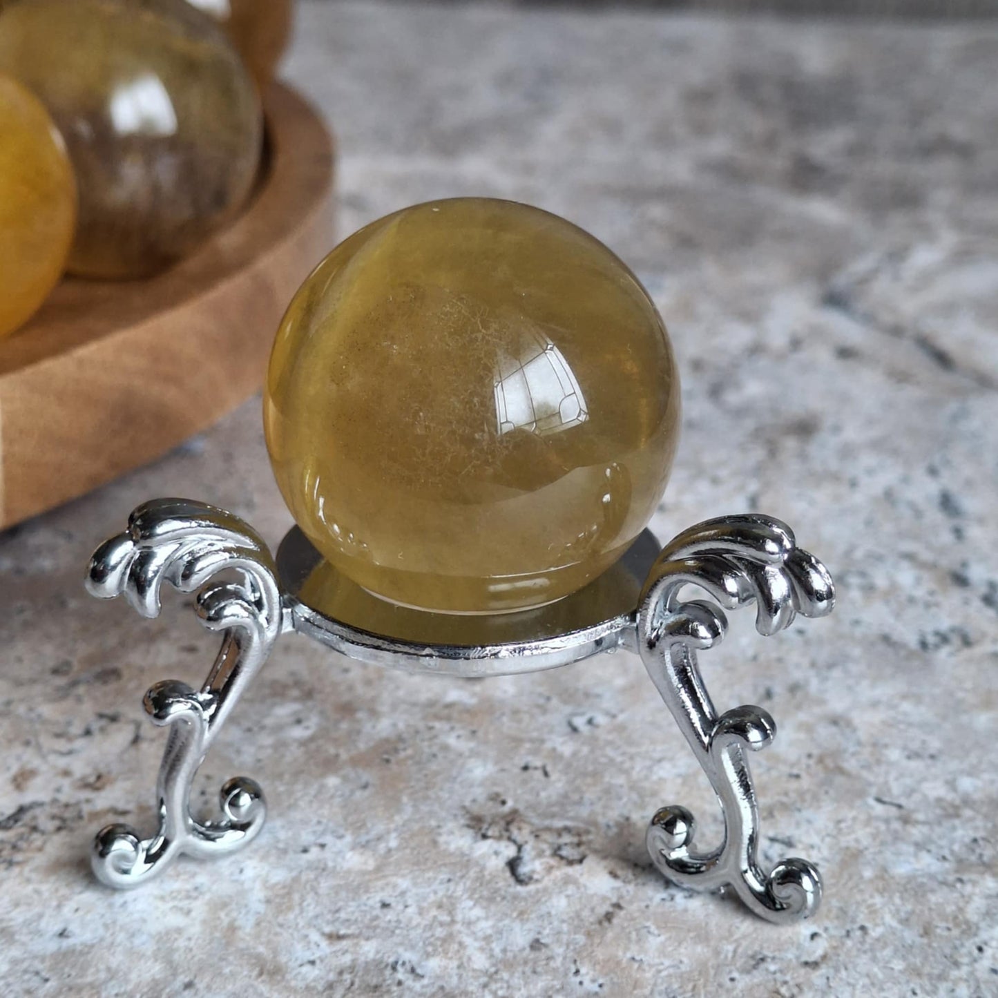 Yellow Fluorite Mini Spheres