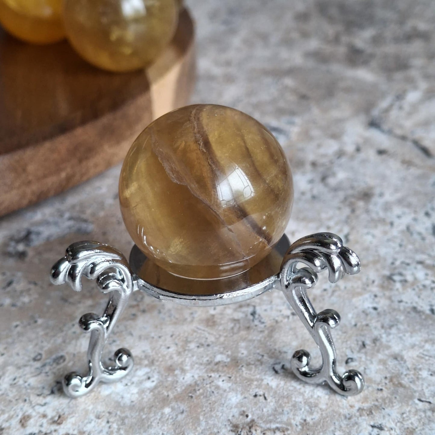Yellow Fluorite Mini Spheres