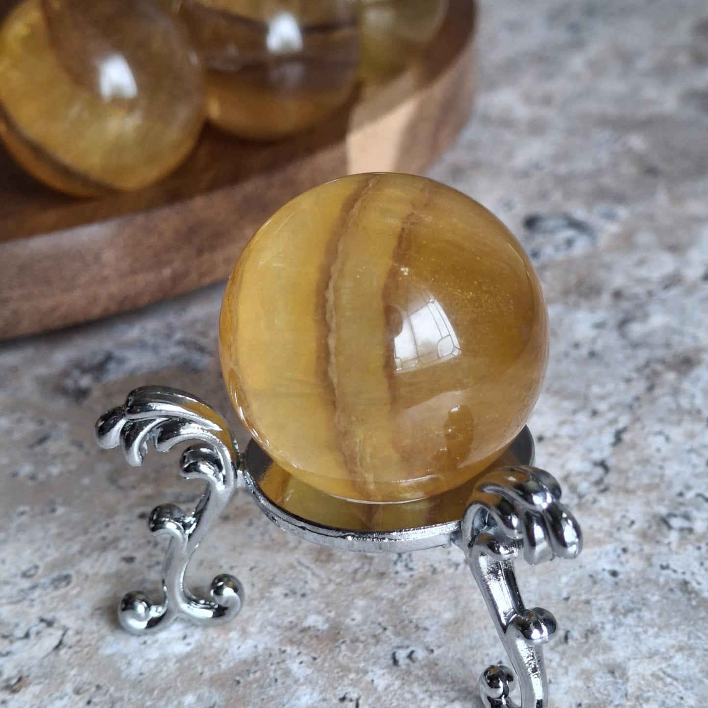 Yellow Fluorite Mini Spheres