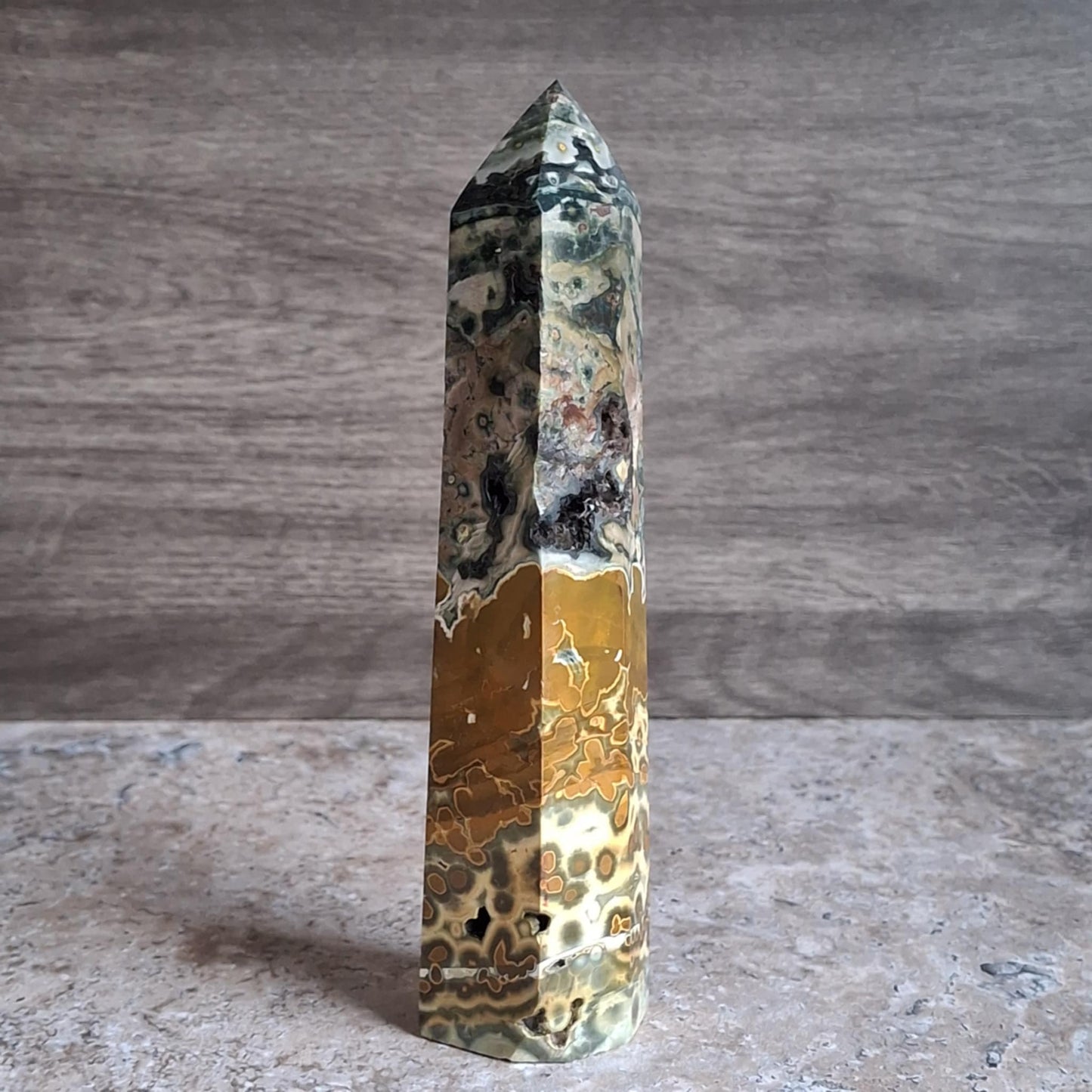 Yellow Vein Ocean Jasper Towers