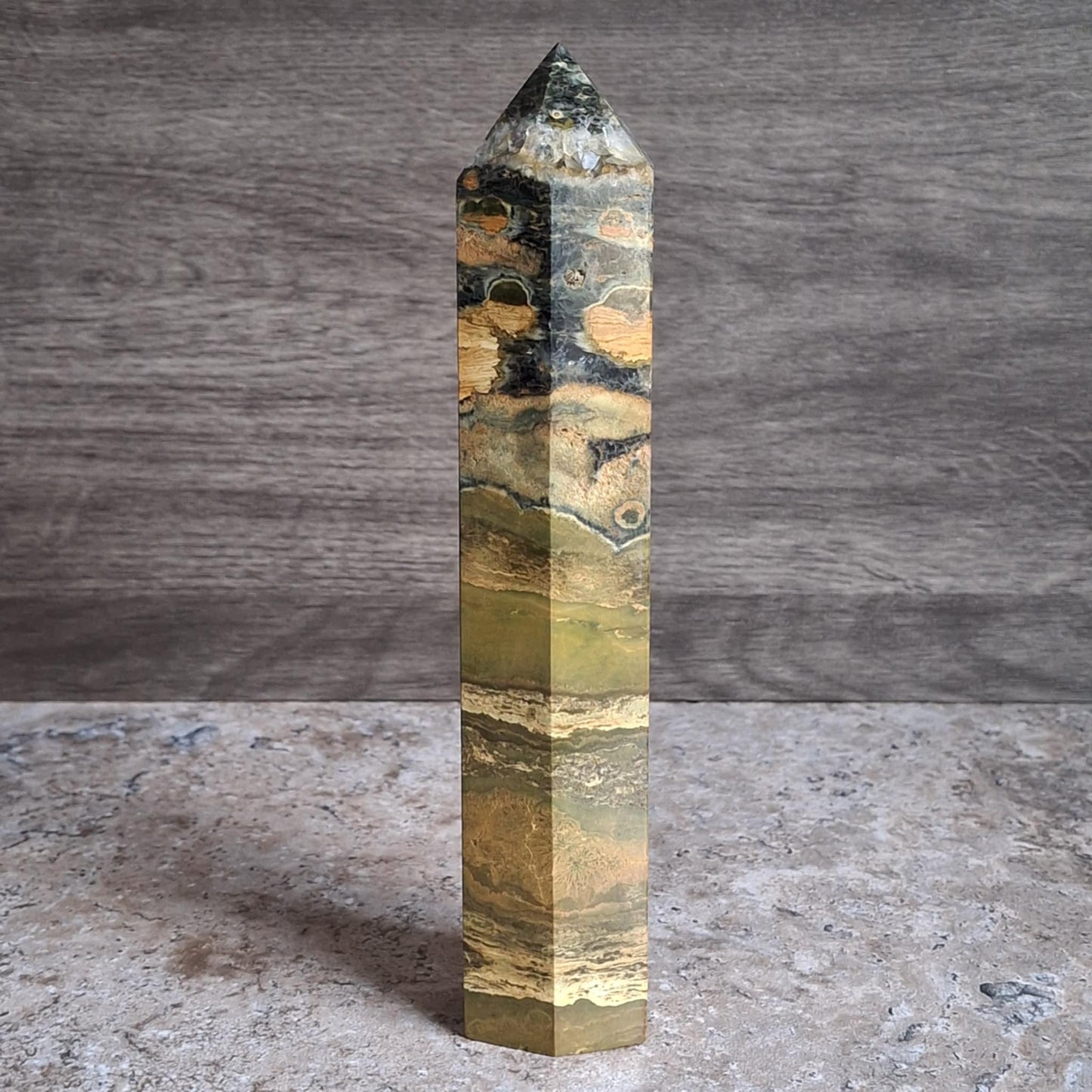 Yellow Vein Ocean Jasper Towers