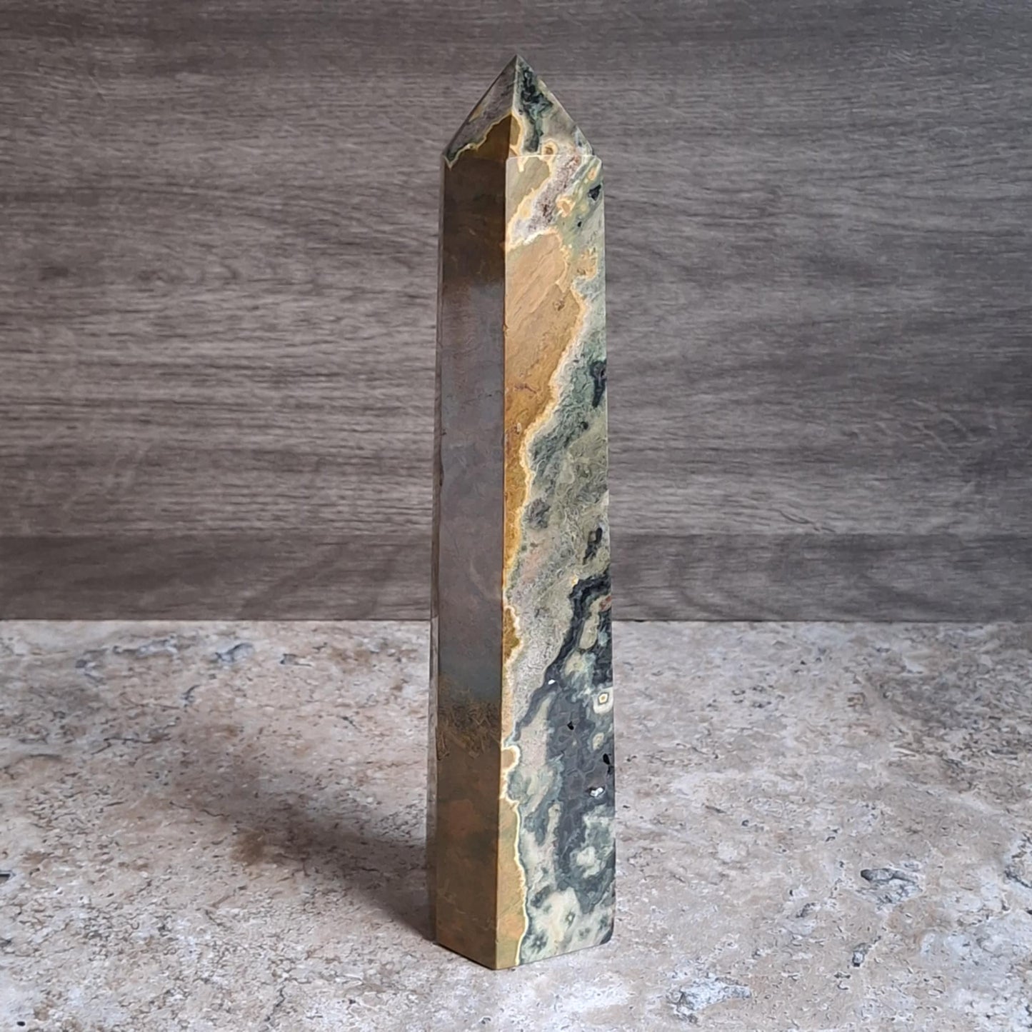 Yellow Vein Ocean Jasper Towers