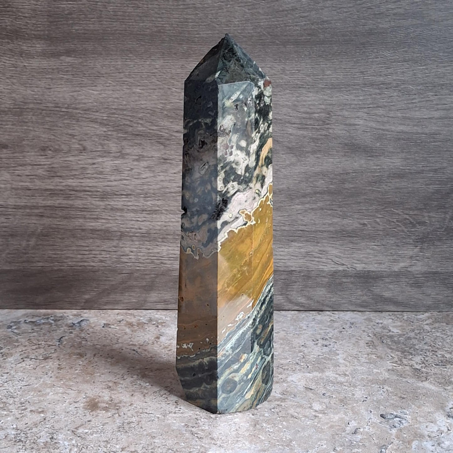 Yellow Vein Ocean Jasper Towers